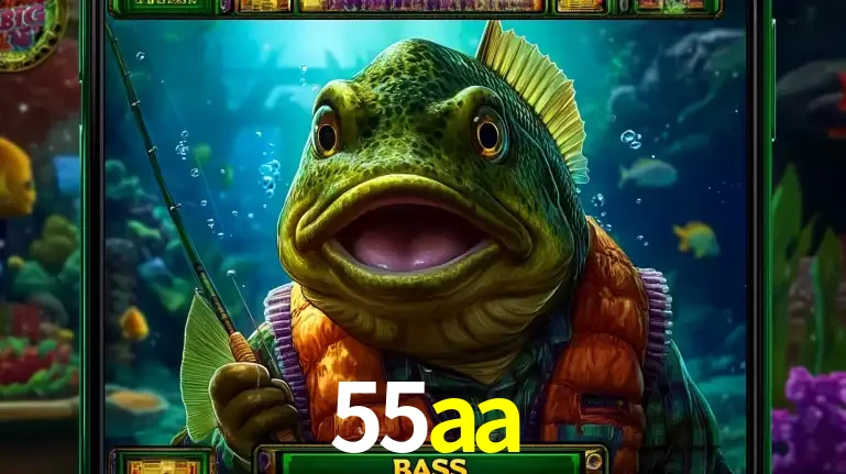 Personagem de peixe pescador do popular jogo de slot com tema de pescaria, uma das emocionantes opções de caça-níqueis para jogar e ganhar no cassino 55aa.
